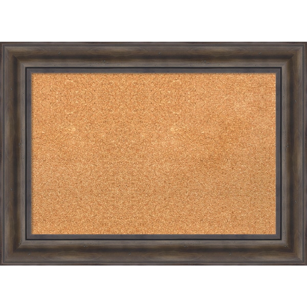 Framed Cork Board, Rustic Pine