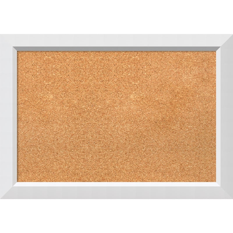 Framed Cork Board, Blanco White