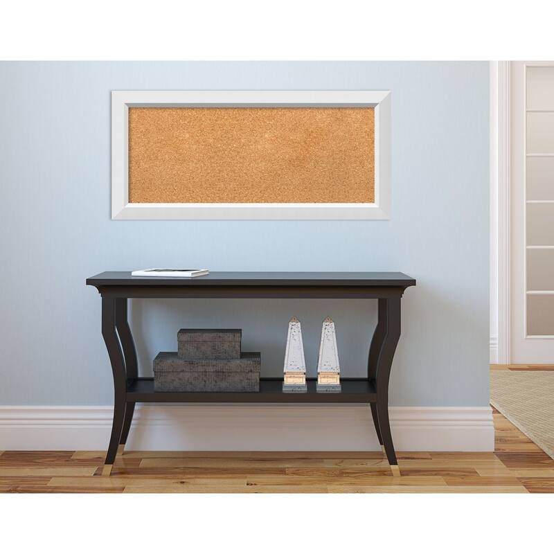 Framed Cork Board, Blanco White