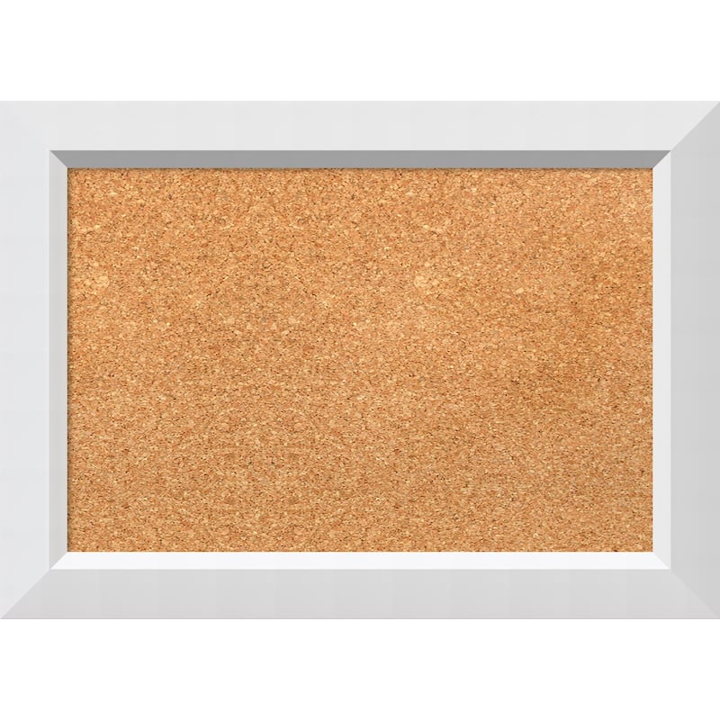 Framed Cork Board, Blanco White