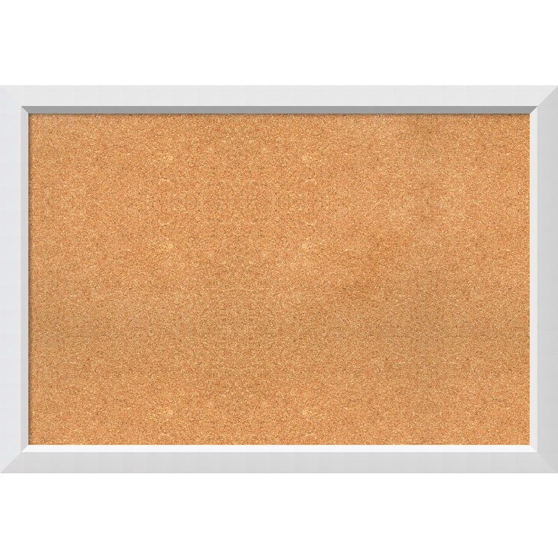 Framed Cork Board, Blanco White