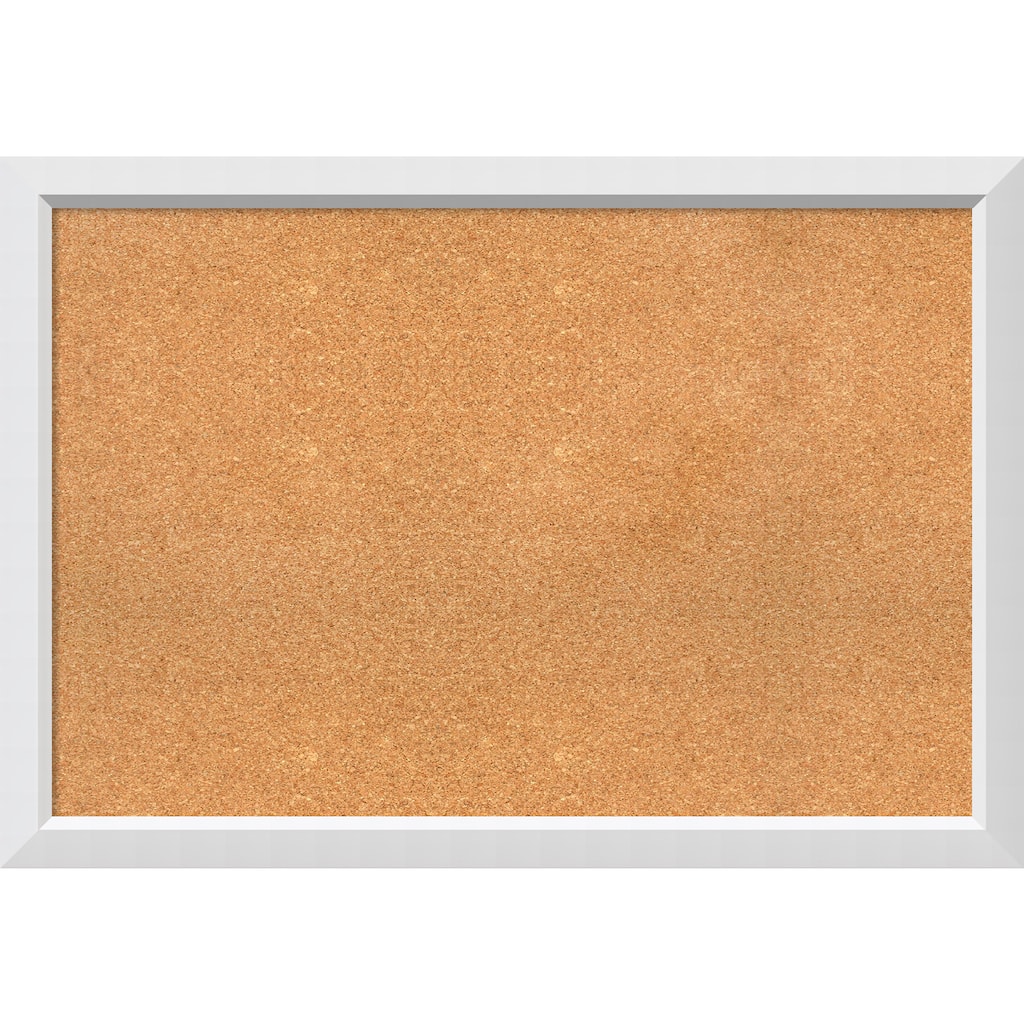Framed Cork Board, Blanco White
