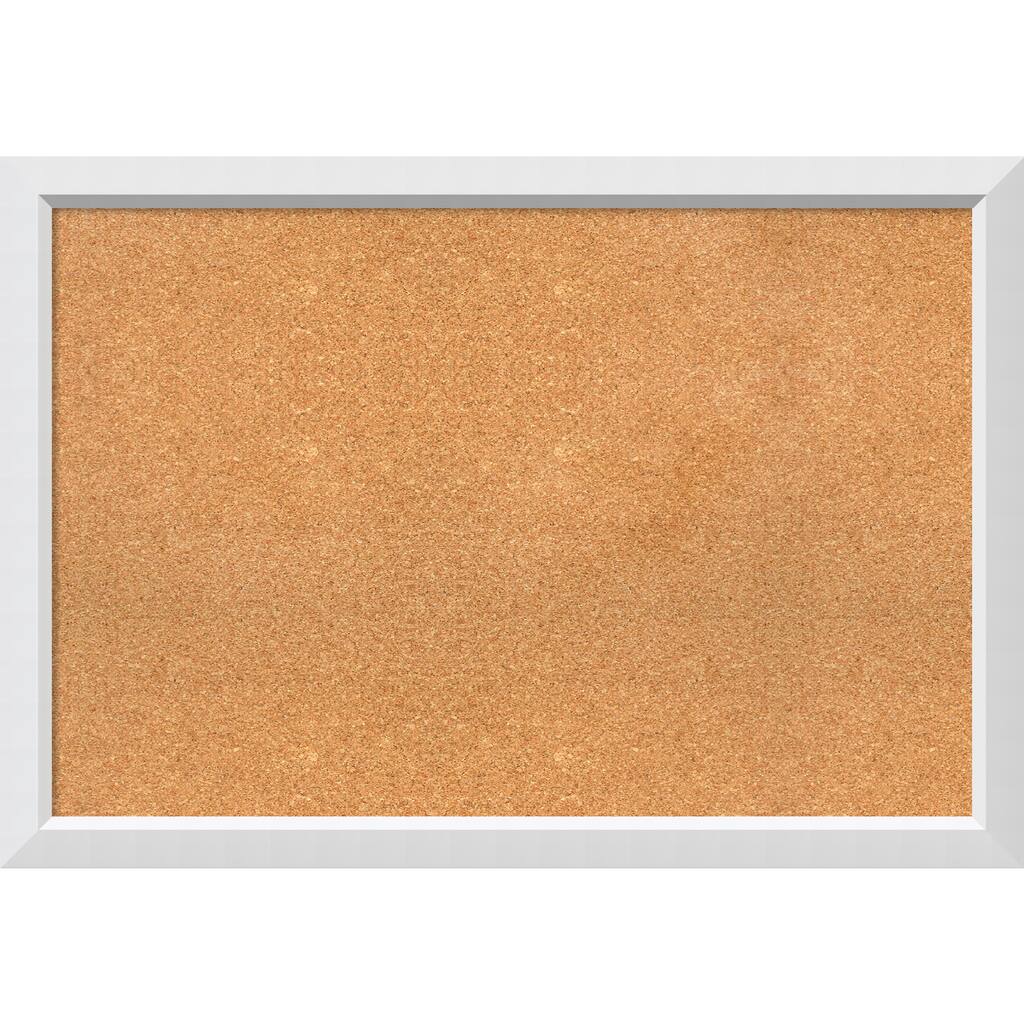 Framed Cork Board, Blanco White