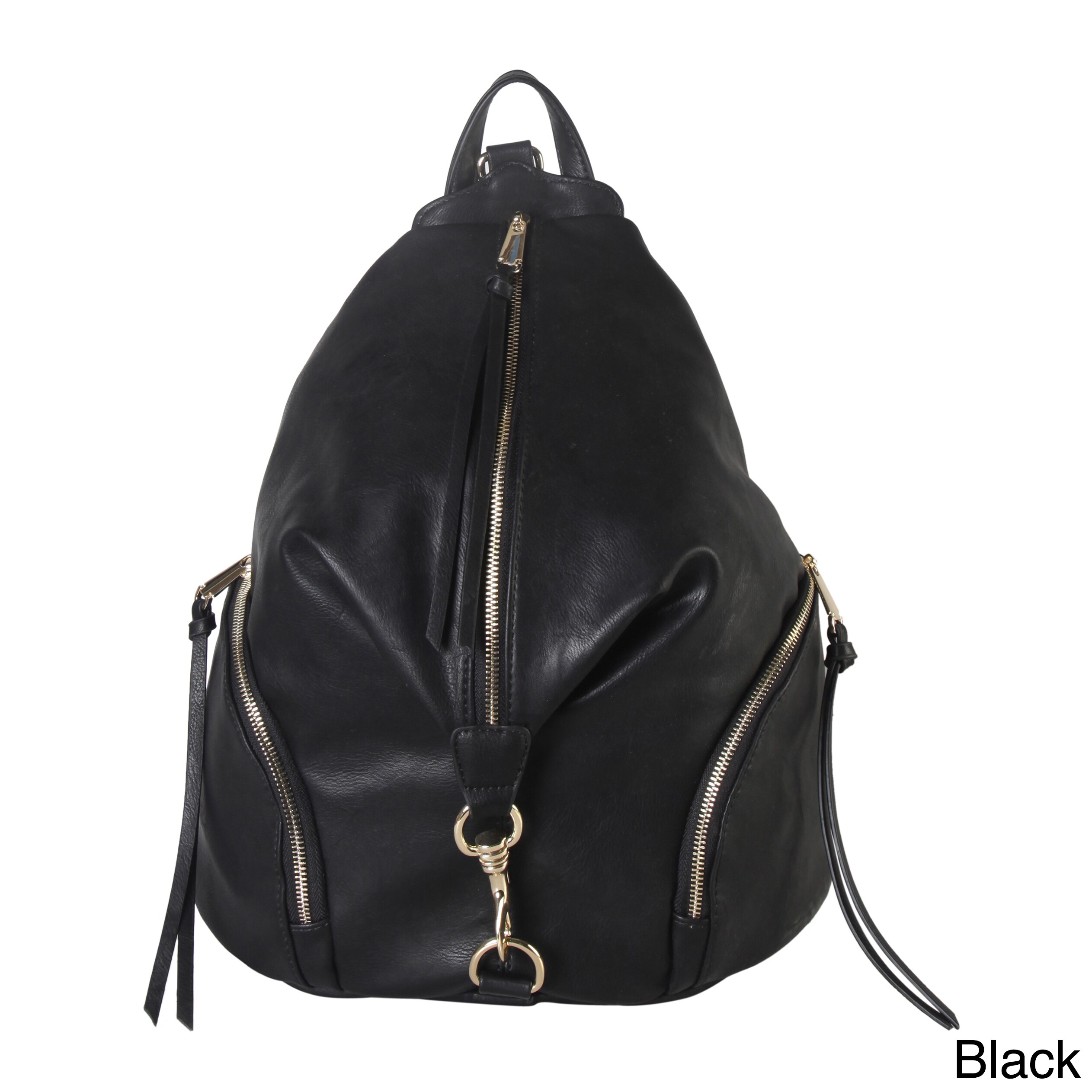 black fashion backpack