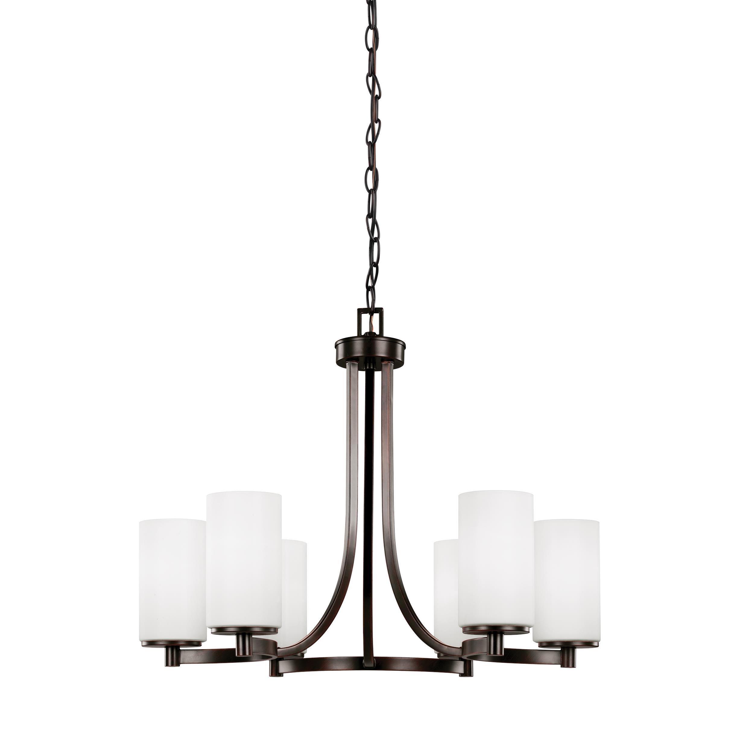 Sea Gull Hettinger 6 Light Burnt Sienna Chandelier (6 Light Hettinger Burnt Sienna Chandelier) - Chandeliers For Bedrooms by Overstock.com