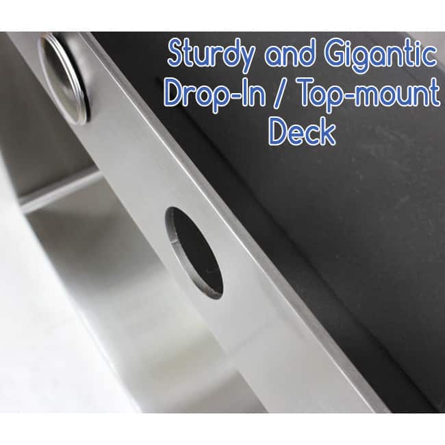 16 Gauge Stainless Steel 33-inch 60/40 Double Bowl Kitchen Sink Combo