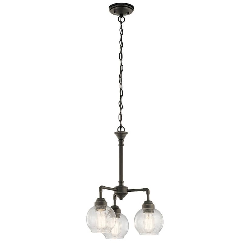 Kichler Lighting Niles 3-light Bronze Chandelier/Semi Flush Mount
