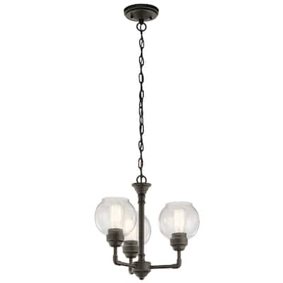 Kichler Lighting Niles 3-light Bronze Chandelier/Semi Flush Mount