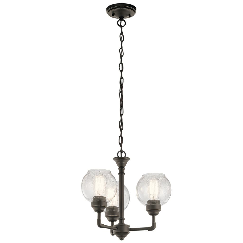 Kichler Lighting Niles 3-light Bronze Chandelier/Semi Flush Mount