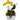 Yellow Orchid and Succulent Garden with White-wash Planter