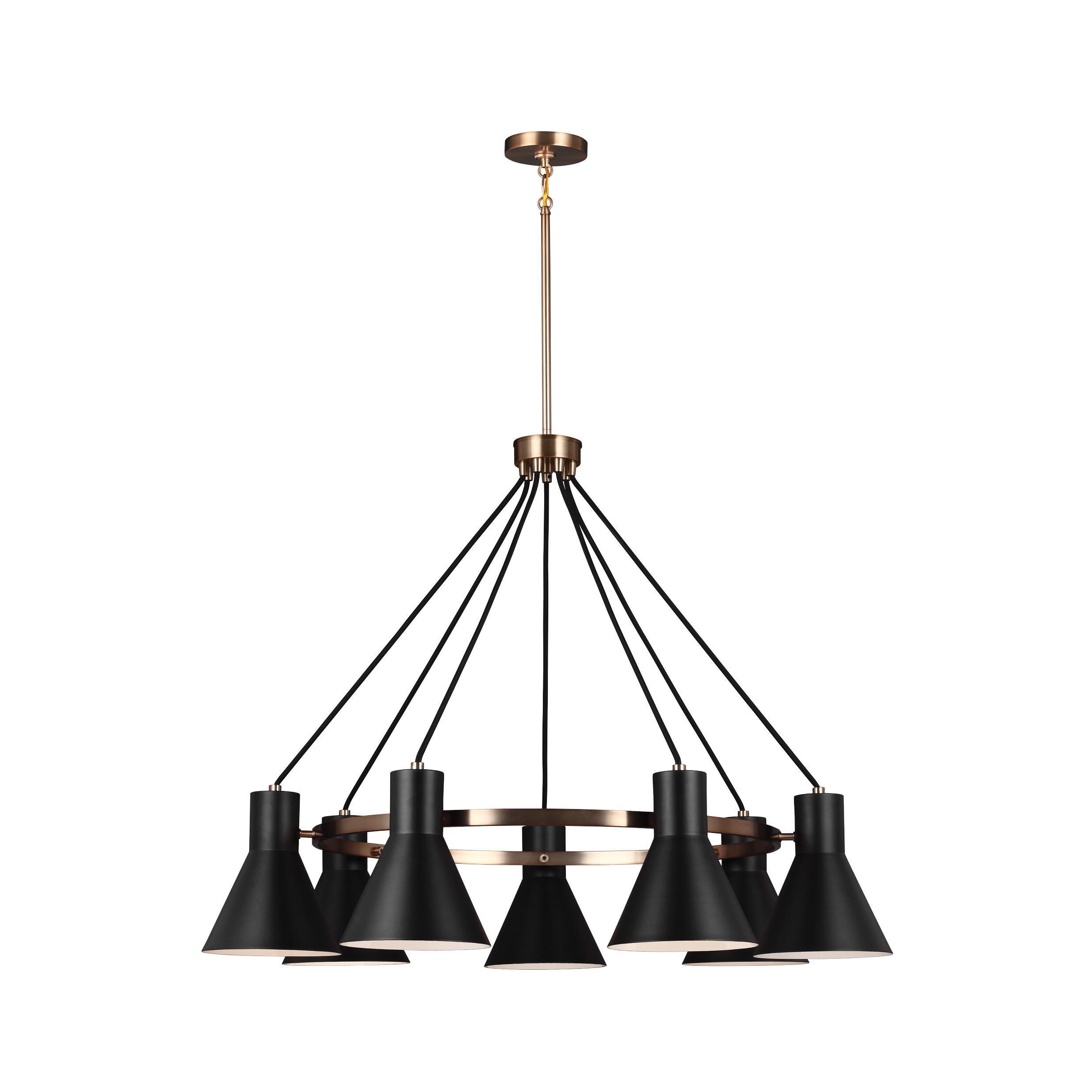 Sea Gull Towner 7 Light Satin Bronze Chandelier (7 Light Towner Satin Bronze Chandelier) - Chandeliers For Bedrooms by Overstock.com
