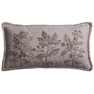 rizzy home flora embroidery decorative filled pillo