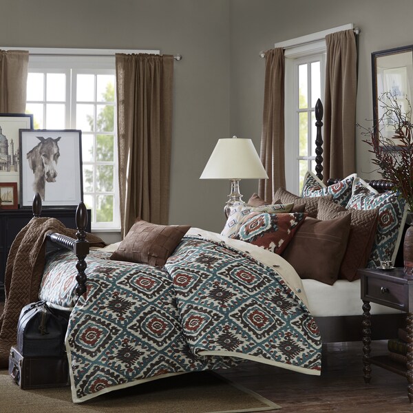Madison Park Signature Sedona Brown Chenille Jacquard Comforter Set