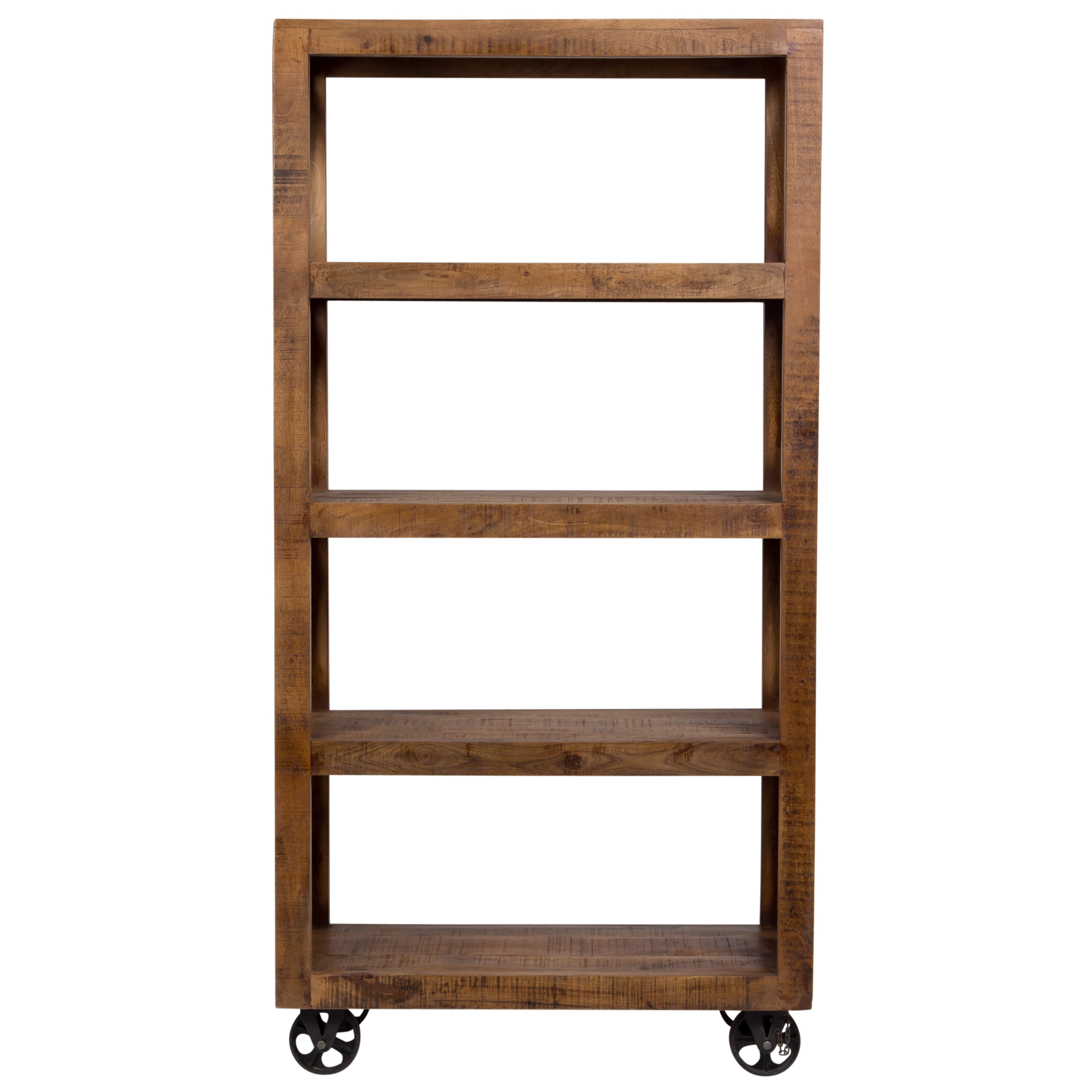 Shop Handmade Wanderloot Barn Door Rolling Open Bookcase With Four