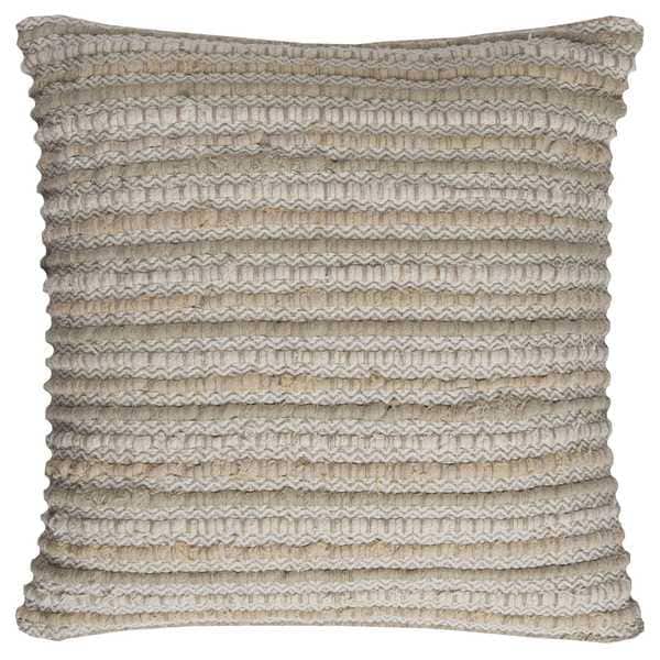 Boho Striped Throw Pillow Covers Neutral Tufted Decorative Thick