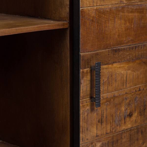 Shop Handmade Wanderloot Barn Door Bookcase With Four Shelves