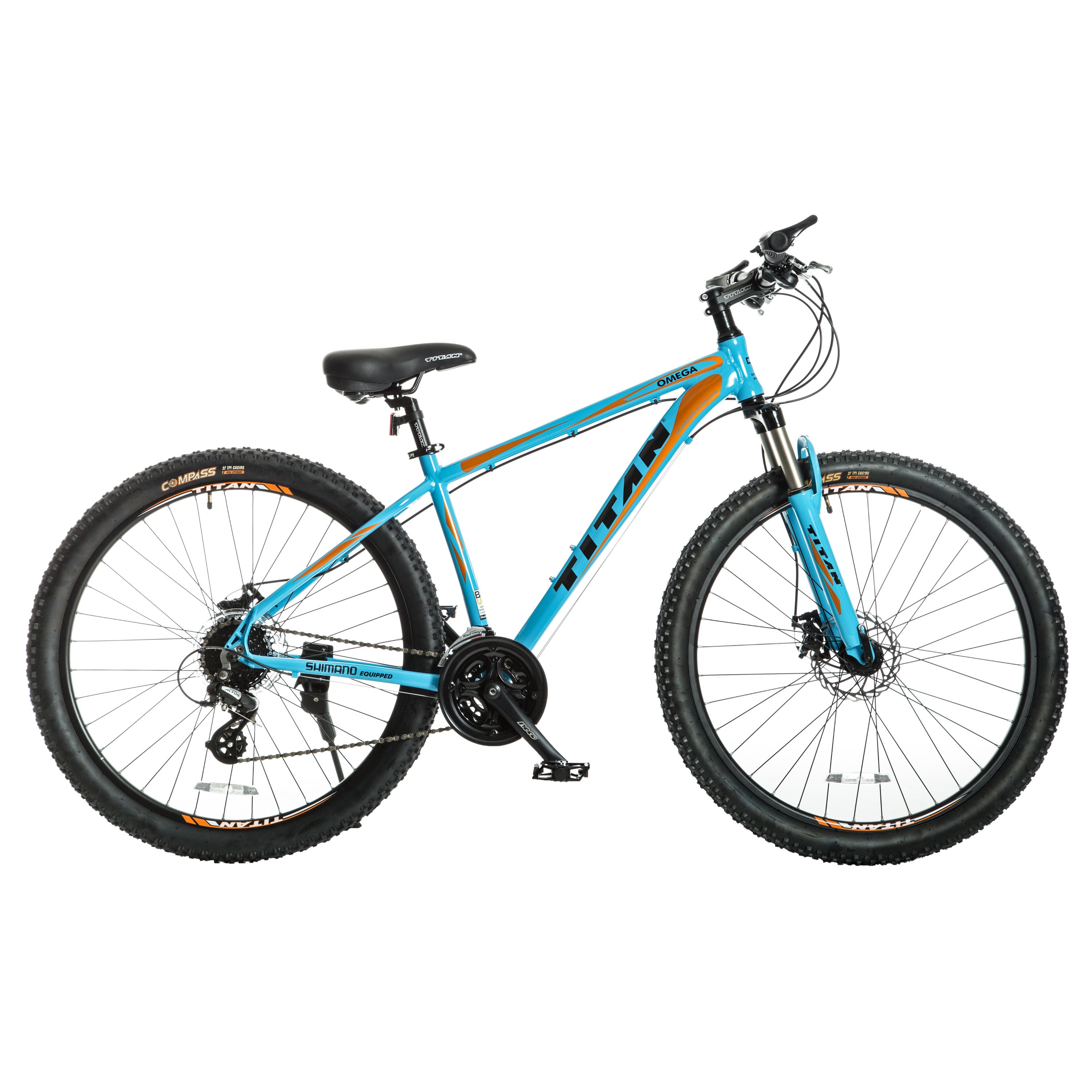 24 inch blue mountain bike