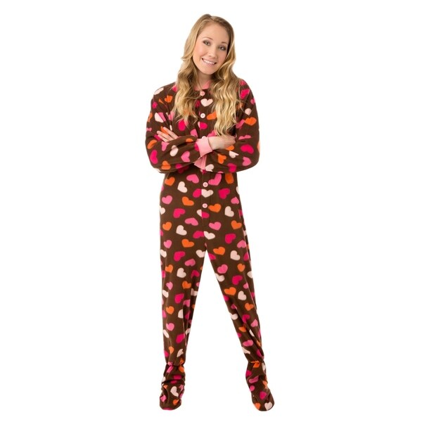 womens footed pajamas