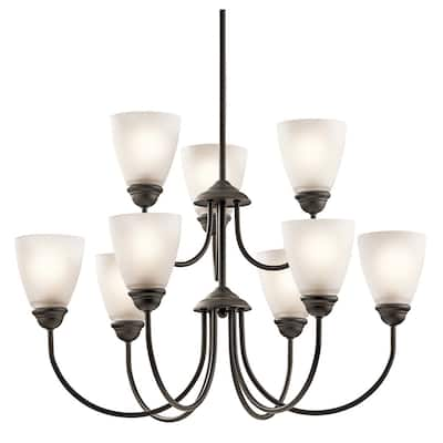 Kichler Lighting Jolie Collection 9-light Olde Bronze LED Chandelier