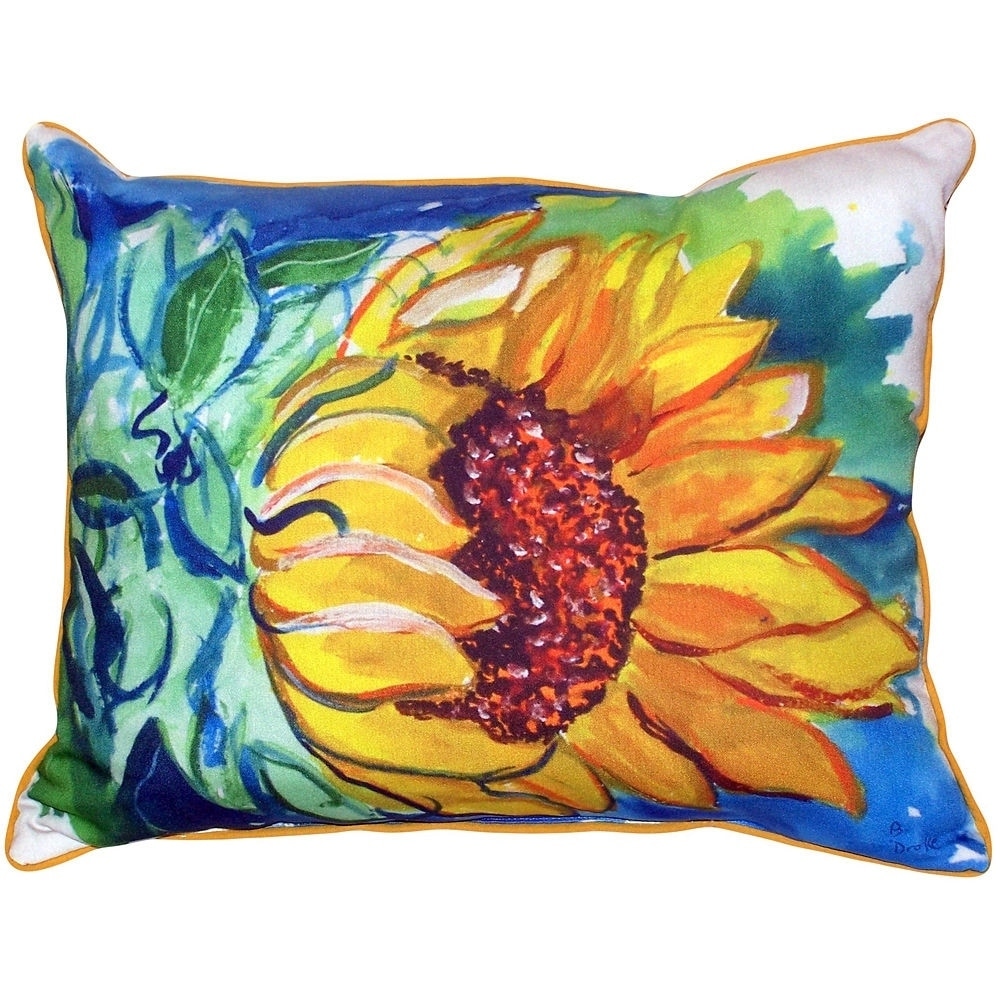 outdoor sunflower pillows