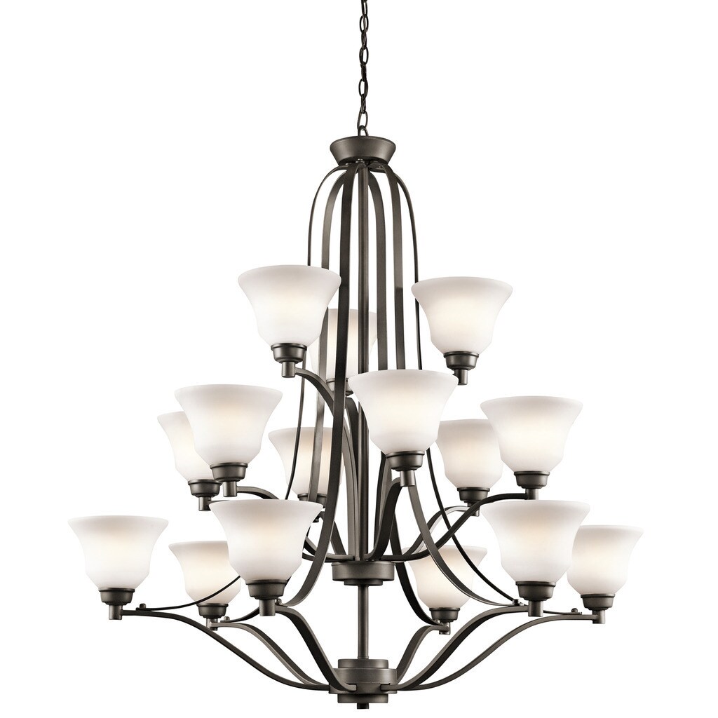 Kichler Lighting Langford Collection 15-light Olde Bronze LED Chandelier - Chandeliers For Bedrooms by Overstock.com