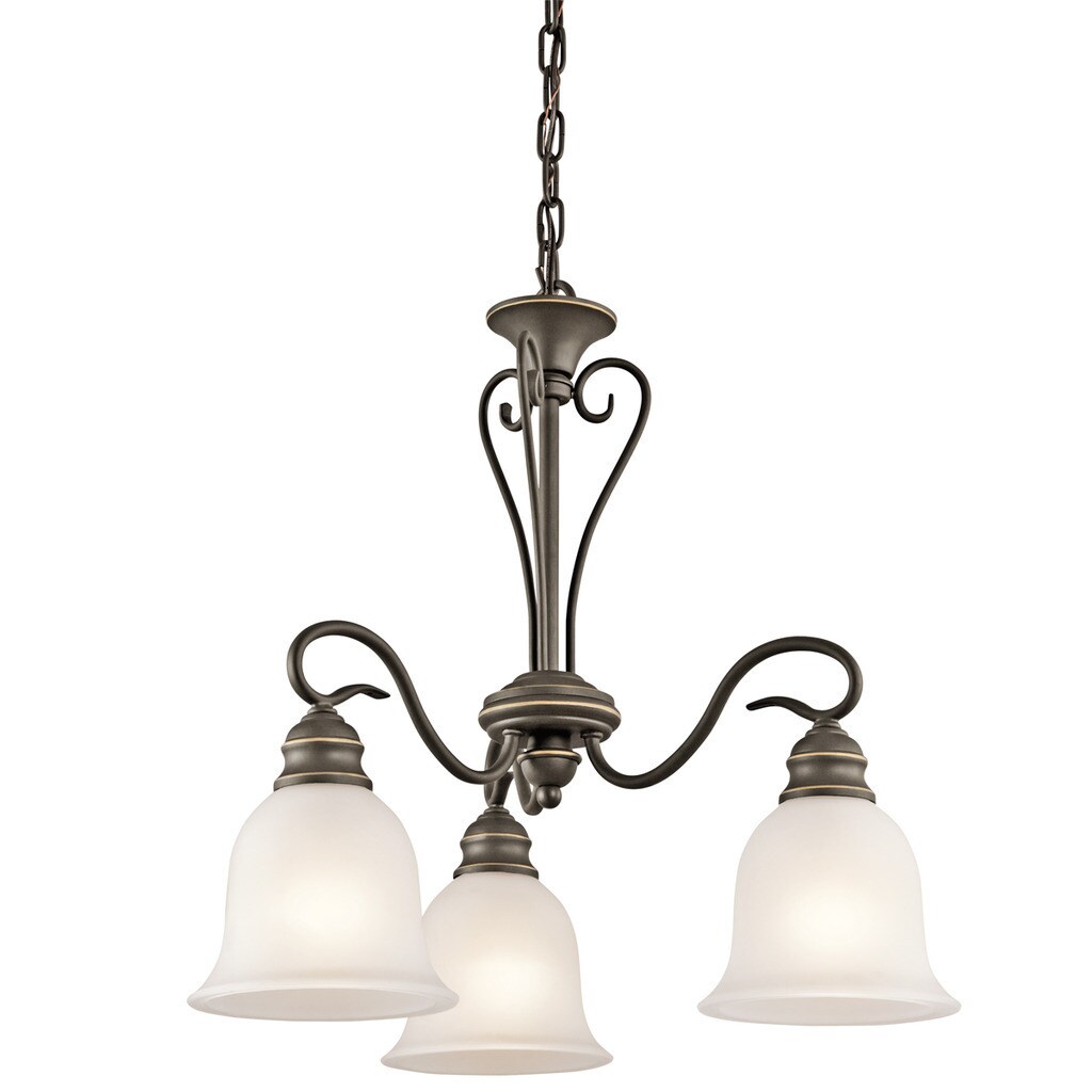 Kichler Lighting Tanglewood Collection 3-light Olde Bronze LED Chandelier - Chandeliers For Bedrooms by Overstock.com