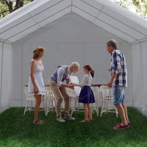 Shop Havenside Home Arviat White Carport Car Canopy Shelter With