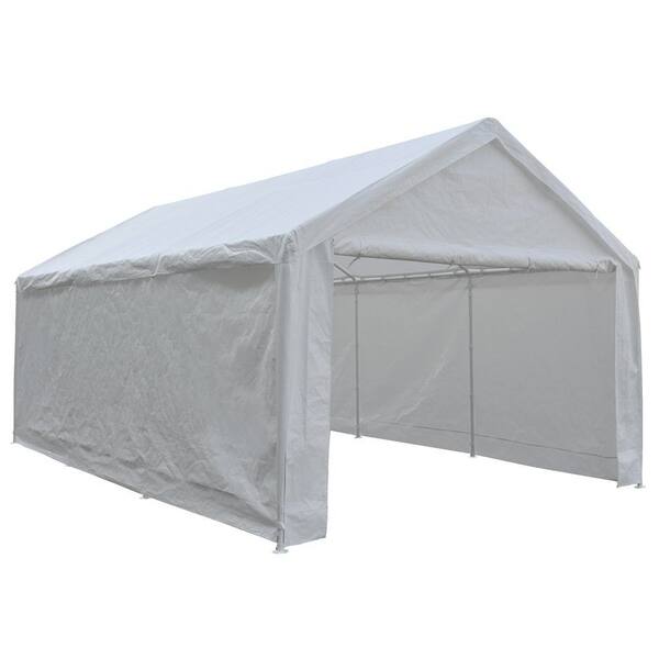 Shop Havenside Home Arviat White Carport Car Canopy Shelter With