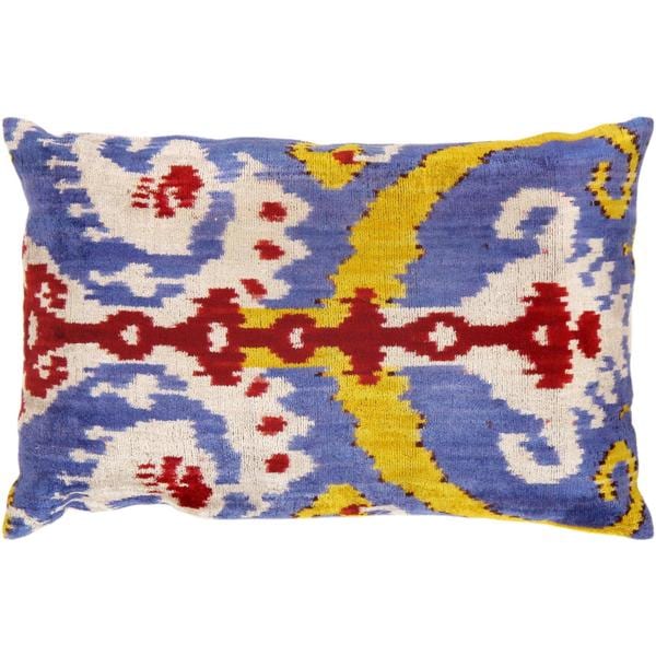 Pasargad Multicolor Turkish Velvet 16 x 24 Ikat Pillows