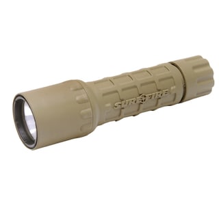 Surefire G2X Pro Flashlight 15/320 Lumens, Tan, Click Switch - Bed