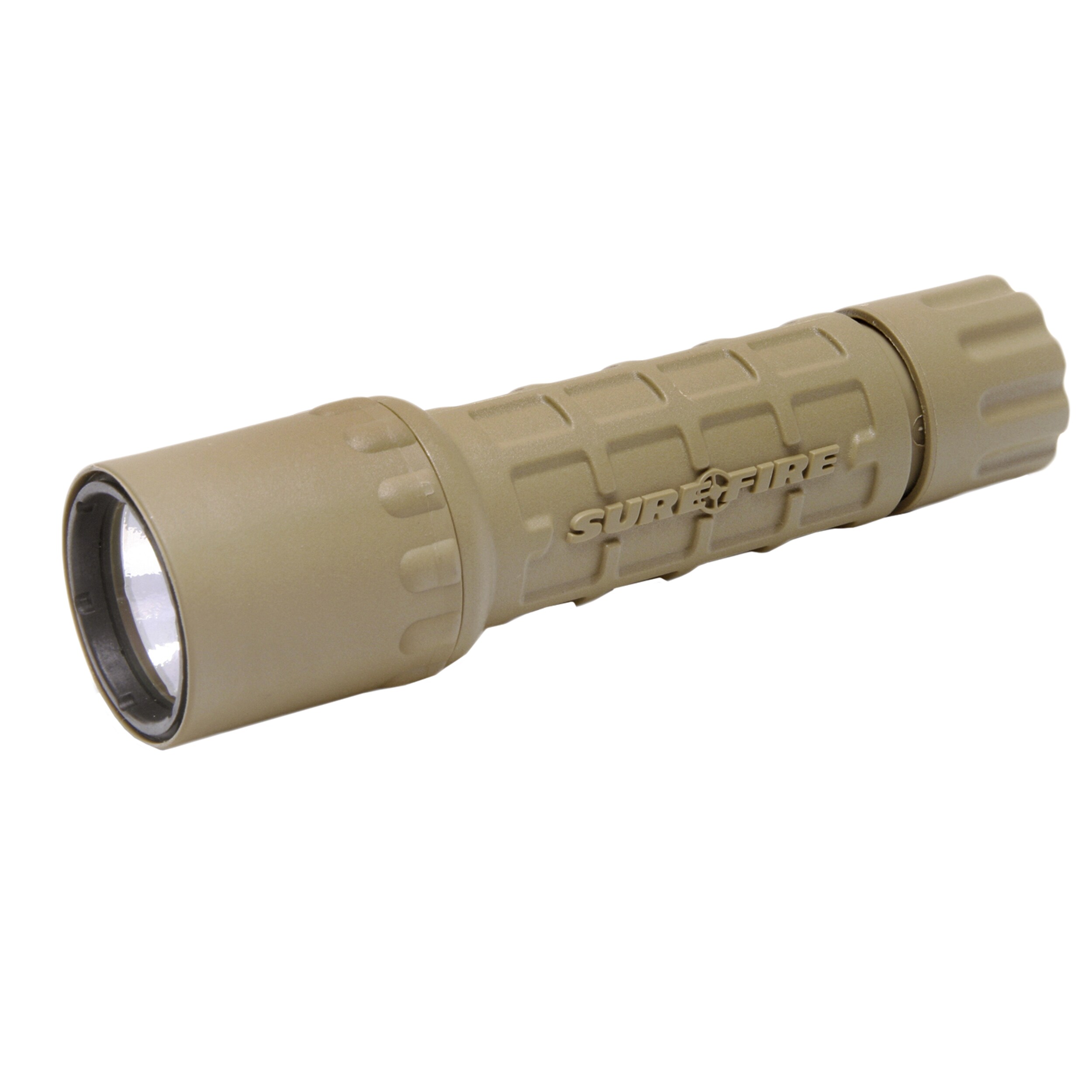 Surefire G2X Pro Flashlight 15/320 Lumens, Tan, Click Switch - Bed