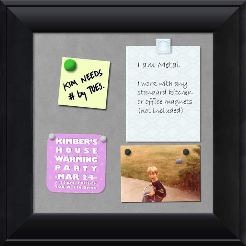 Framed Magnetic Board, Nero Black