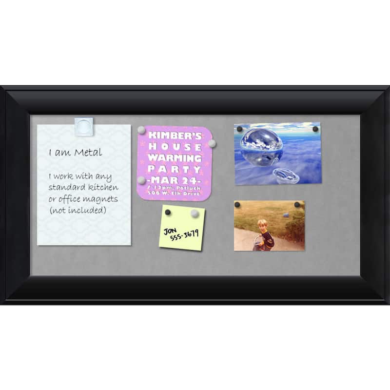 Framed Magnetic Board, Nero Black