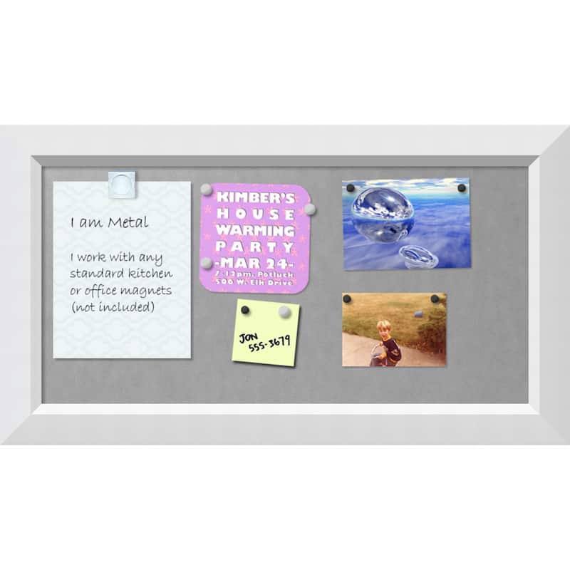 Framed Magnetic Board, Blanco White