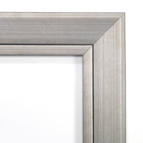 Framed Magnetic Board, Romano Silver