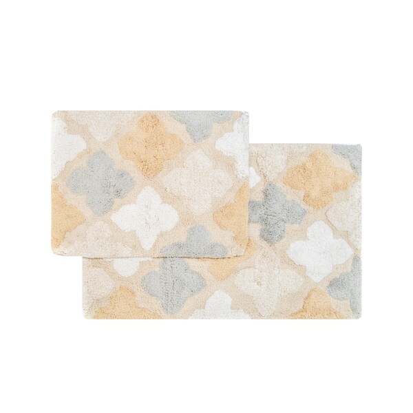 Chesapeake Alloy Moroccan Tiles 2pc Bath Rug Set 21 X34 17 Chesapeake Alloy Moroccan Tiles 2pc Bath Rug Set 21 X34