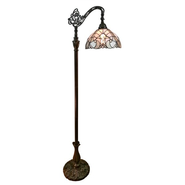 Amora Lighting Am262fl11 62 Inch Tiffany Style White Amora Lighting Am262fl11 62 Inch Tiffany Style White