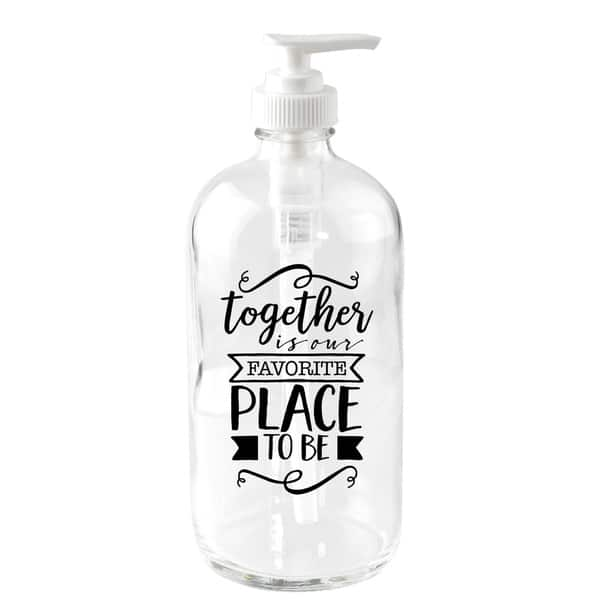 Glass Soap Dispenser PURE SOAP 18 FL OZ - 18 Fl Oz - On Sale - Bed Bath &  Beyond - 36140835