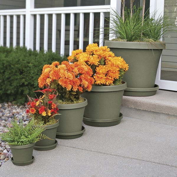Bloem Terra Pot 14-inch Living Green Planter - On Sale - Bed Bath & Beyond  - 14326298