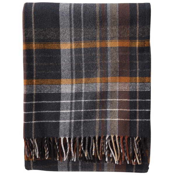 Shop Pendleton Ashton Plaid Coal Lambswool Throw - Overstock - 14326581