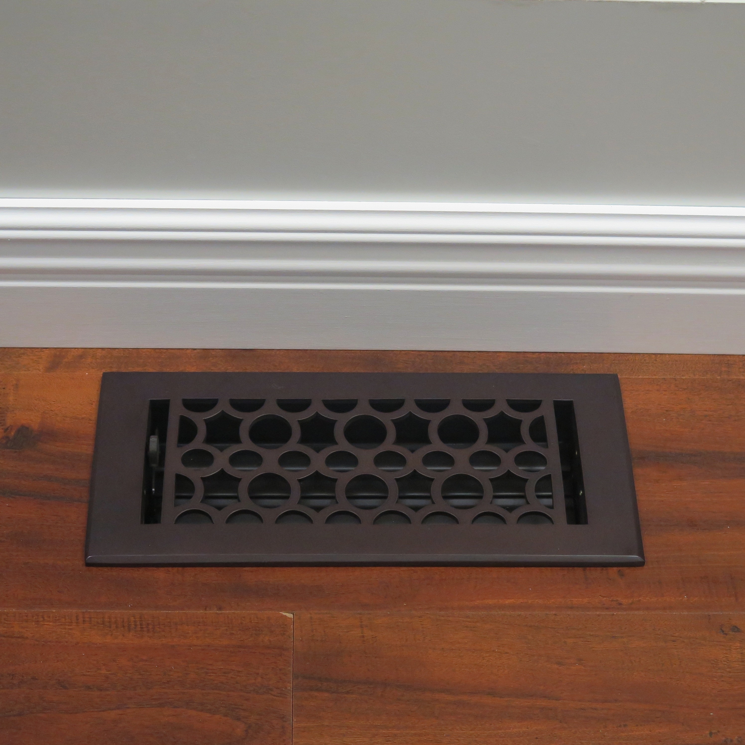 Shop Unikwities 4x10 Solid Brass Floor Register In Oil Rubbed