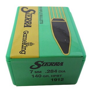 Sierra Bullets 7mm/284 Caliber 140gr HPBT GameKing /100