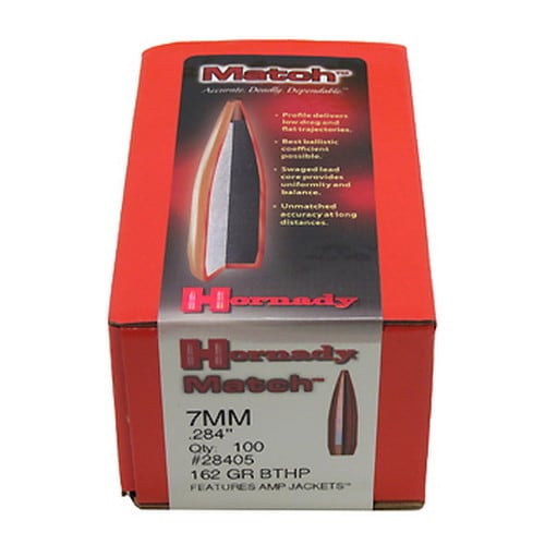 Hornady 7mm Bullets 162 Gr BTHP Match/100