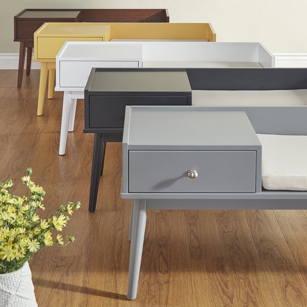 slide 1 of 40, Niklas 1-drawer Cushioned Entryway Bench iNSPIRE Q Modern