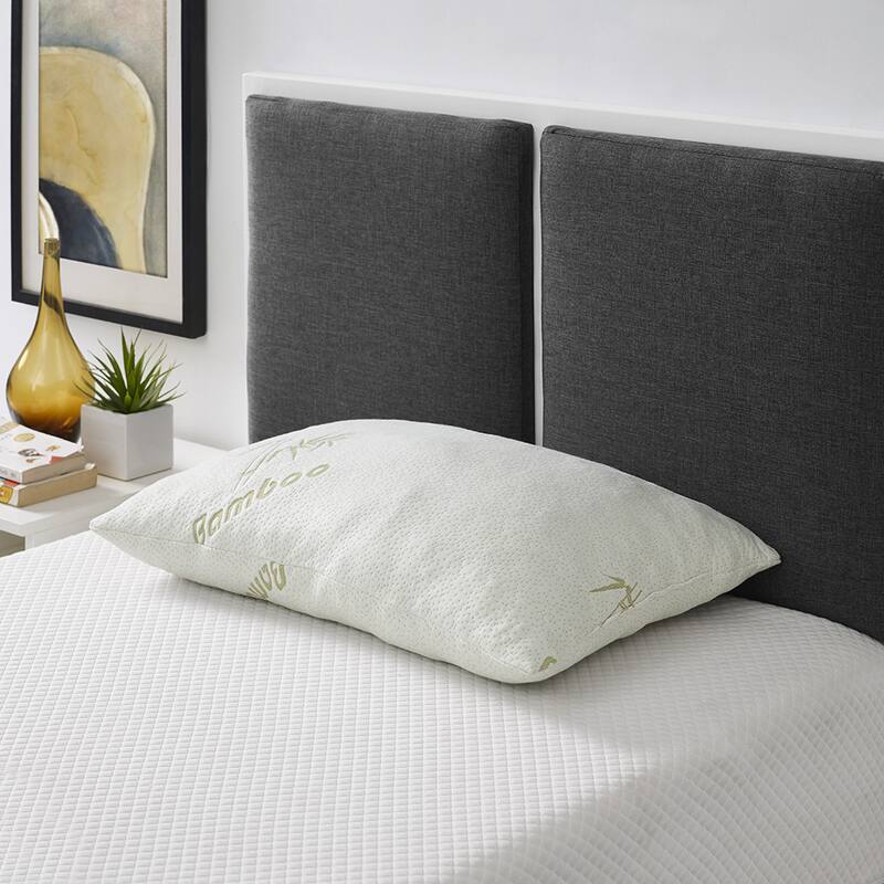 Relax Queen Shredded Memory Foam Pillow - White