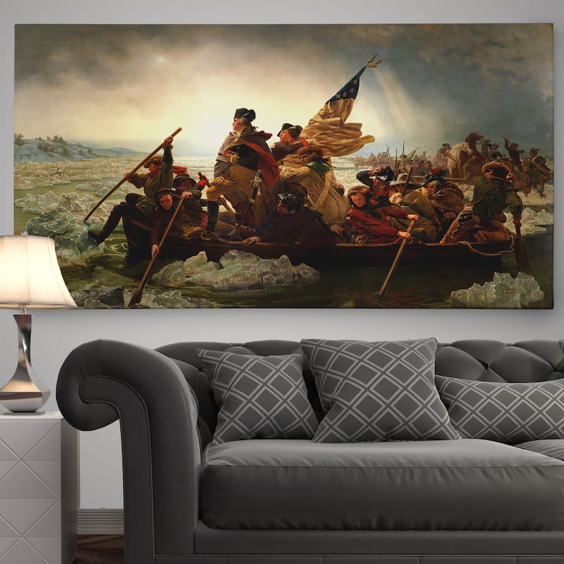 Emanuel Gottlieb Leutze 'Washington Crossing the Delaware' Premium ...