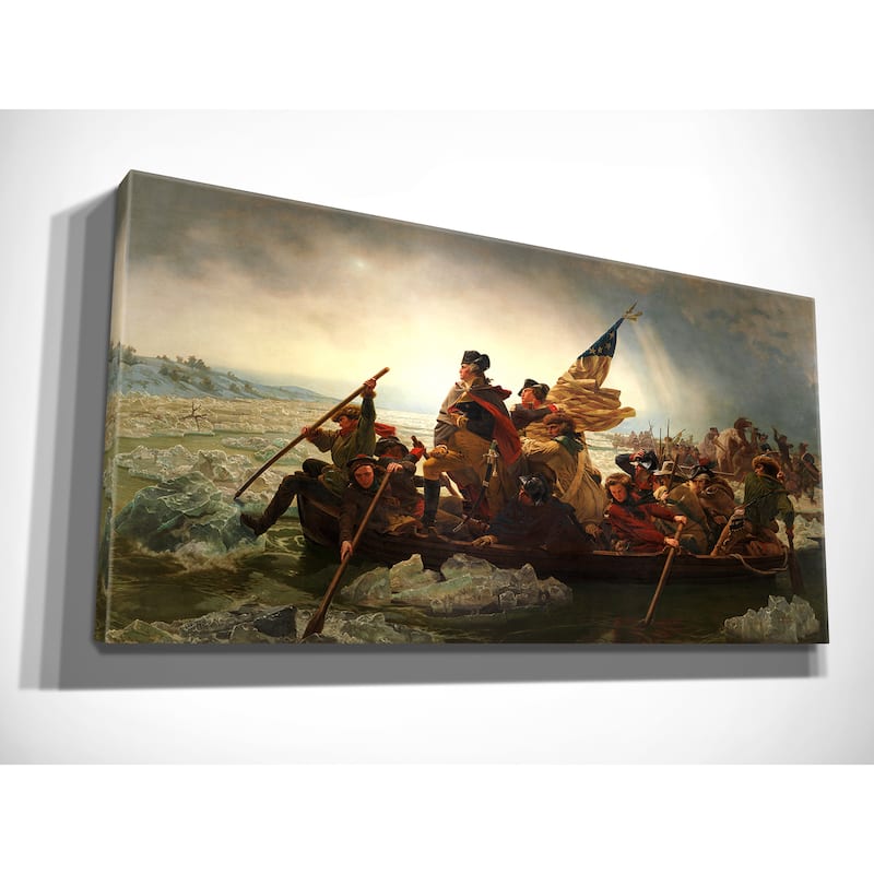 Emanuel Gottlieb Leutze 'Washington Crossing the Delaware' Premium Gallery-wrapped Canvas Art