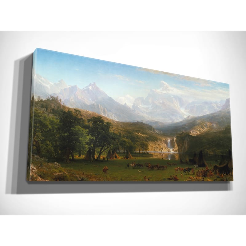 'The Rocky Mountains, Lander's Peak' Premium Gallery Wrapped Canvas