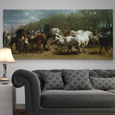 'The Horse Fair' Premium Gallery Wrapped Canvas