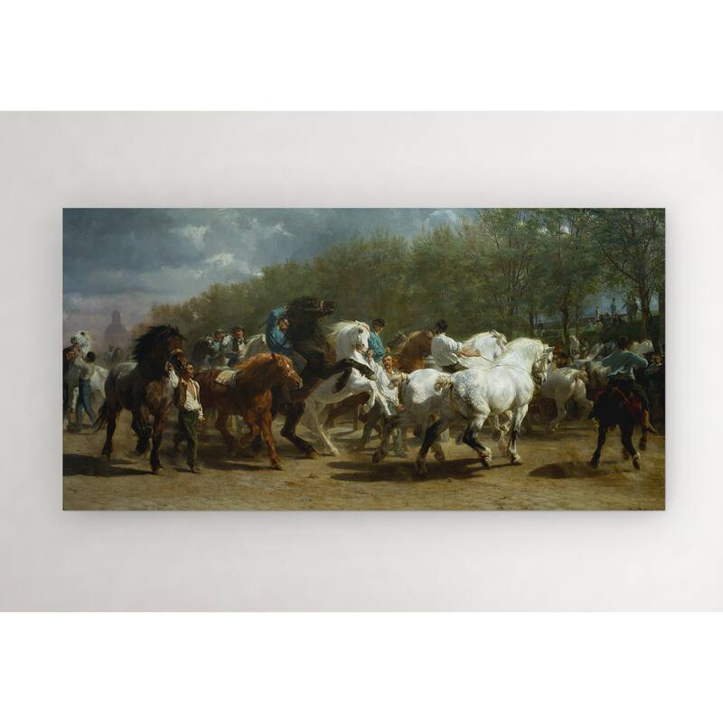 'The Horse Fair' Premium Gallery Wrapped Canvas